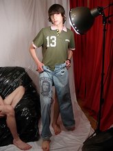 Two dark-haired young boys wanna be friends (on cam)