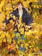 Horny young boy decides to pose seductively outdoors