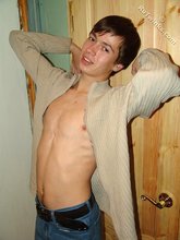 Horny young boy decides to pose seductively outdoors