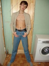 Horny young boy decides to pose seductively outdoors