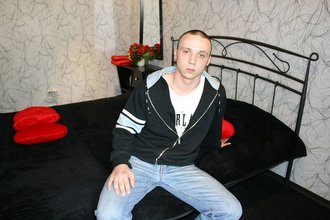 Buzzcut twink showing his beautiful face on camera