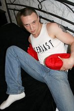 Buzzcut twink showing his beautiful face on camera