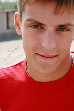 Red shirt brown-haired twink slowly seducing you in POV