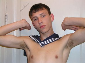 Hairy cock sailor boy decides to hump the chair