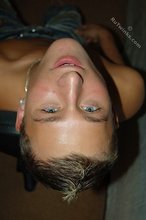 Tanned blond-haired twink showing his sexy feet