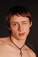 Dark-haired twink winking at you after busting a nut