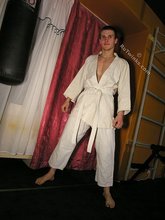 Karate twink practicing his sick punches and posing naked