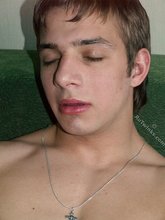 Young hung boy stroking his meaty cock and fingering his ass