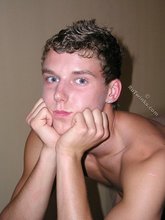 Round booty twink looks sad after posing on his own