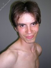 Dark-haired twink in an oversized sweater: HQ gay porn