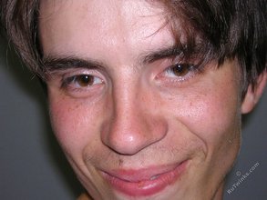 Dark-haired twink in an oversized sweater: HQ gay porn
