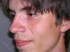 Dark-haired twink in an oversized sweater: HQ gay porn