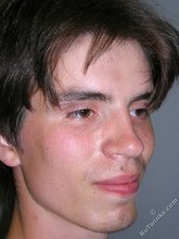 Dark-haired twink in an oversized sweater: HQ gay porn