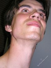 Dark-haired twink in an oversized sweater: HQ gay porn