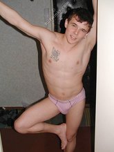 Hairy cock hottie showing off in front of a camera