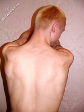 Blond-haired young boy flashing his pubes and more
