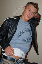 Tanned and sexy twink blonde posing seductively for you