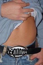 Tanned and sexy twink blonde posing seductively for you