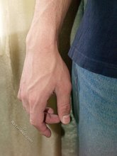 Dark-haired twink with a hot cock loves showing off