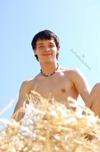 Slender twink shows off his slender body outdoors