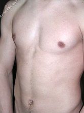 Dark-haired twink shows his unimpressive dick