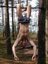 Redheaded shirtless dude posing outdoors in HQ