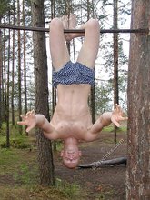 Redheaded shirtless dude posing outdoors in HQ