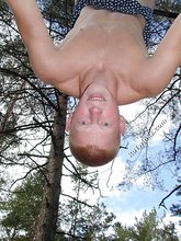 Redheaded shirtless dude posing outdoors in HQ