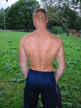 Redheaded shirtless dude posing outdoors in HQ