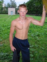 Redheaded shirtless dude posing outdoors in HQ