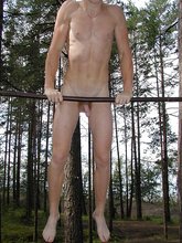 Jacked-up stud climbing trees and showing off