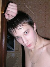 Hairy cock twink seducing with his perky booty
