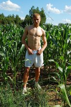 Shredded young boy shows off his beautiful abs