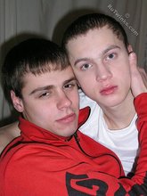 Two horny boys making out furiously on camera