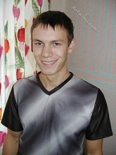 Dark-haired twink flashing his sexy nipples for you