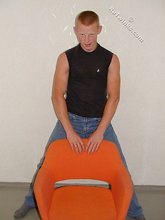 Shirtless posing session from a redheaded twink
