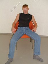 Shirtless posing session from a redheaded twink