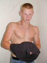 Shirtless posing session from a redheaded twink