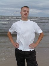 Jacked-up blonde twink doing push-ups outdoors