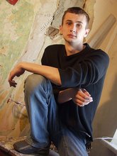 Young brunette boy flashing his pubes in this gallery
