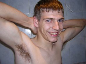 Blue-eyed twink stroking his meaty dick for you
