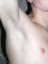 Buzzcut twink takes off his white undies on cam
