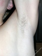 Buzzcut young boy shows his sexy pits and biceps
