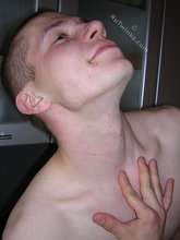 Kinky twink masturbating shamelessly in the ktichen