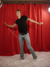 Twink with sexy eyes flashing his sexy torso