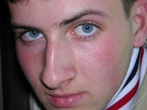 Blue-eyed twink looks positively badass in this little gallery