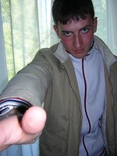 Blue-eyed twink looks positively badass in this little gallery
