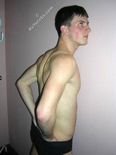 Horny twink narcissist licking his own biceps for some reason
