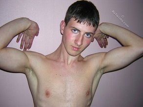 Horny twink narcissist licking his own biceps for some reason