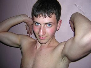 Horny twink narcissist licking his own biceps for some reason